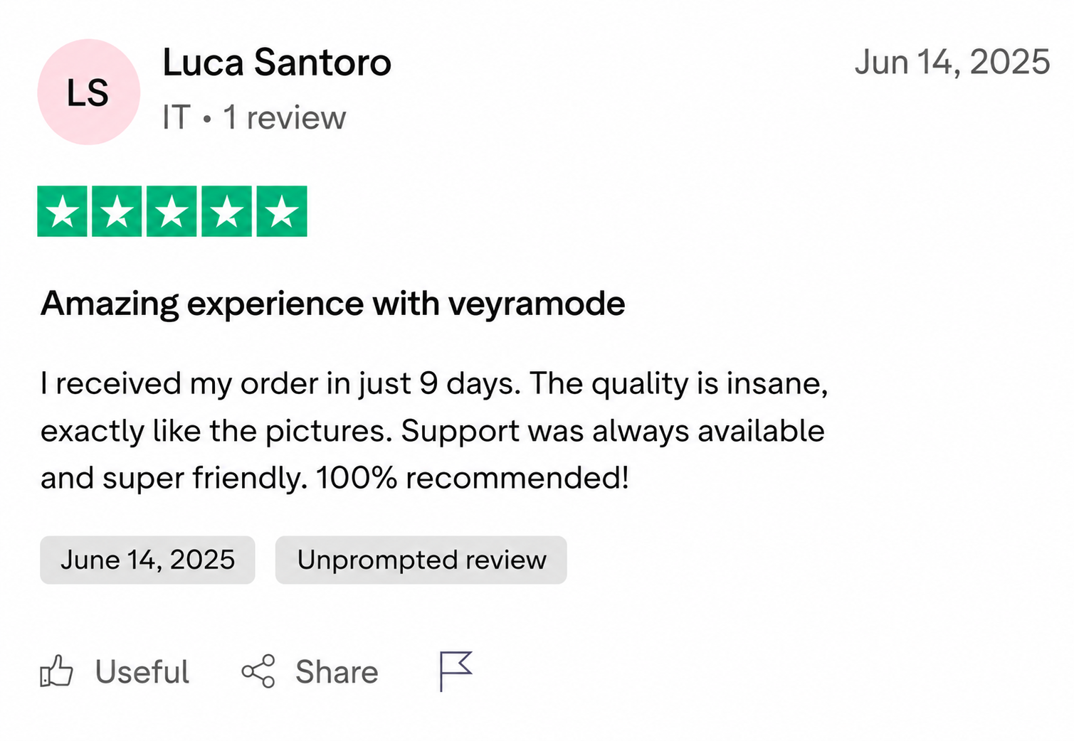 VeyraMode customer review