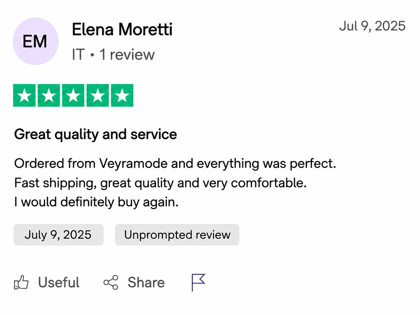 VeyraMode customer review